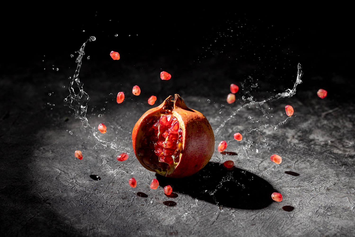 Photo culinaire Valence splash grenade fruit