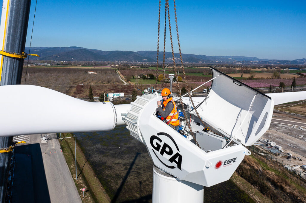 Reportage photo chantier eoliennes Enerlice